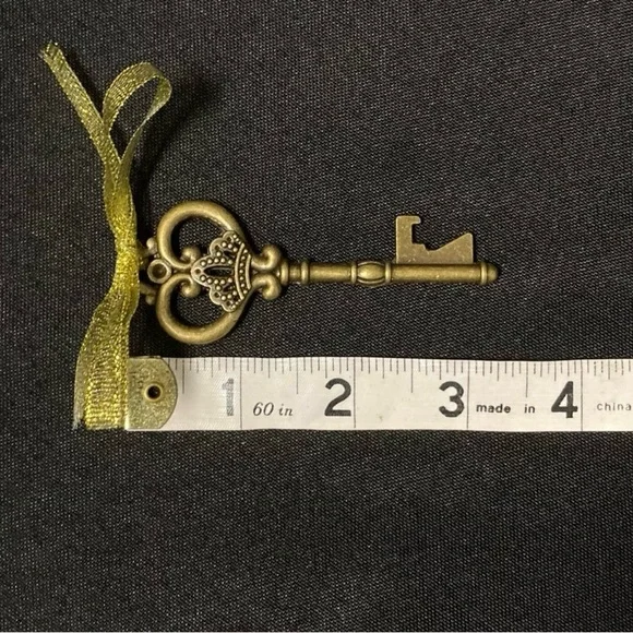 Antique style gold skeleton bottle openers. NIP SET OF 2 - Picture 8 of 9